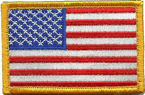 BuckUp Tactical Morale Patch HookUSA US Flag Forward Facing Patches 3x2