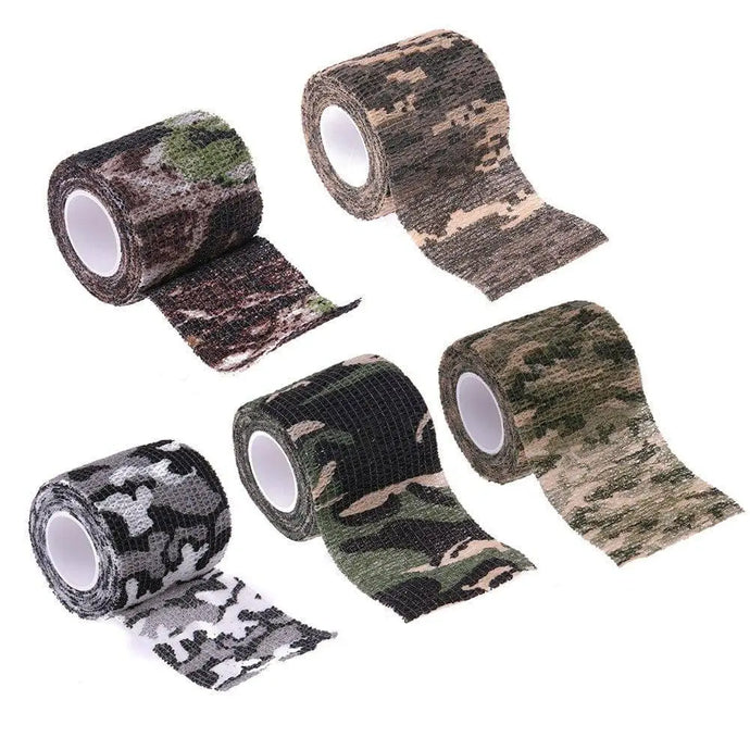 Camouflage Stealth Tape Army Camo Tape Wrap  Military Training Outdoor Camping Shooting  Accessories  5 X 4.5CM.