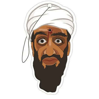 DEAD OSAMA BIN LADEN "BULLET IN THE HEAD" AIR FRESHENER.
