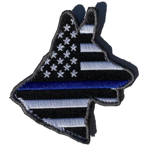 dogv-72 custom order k-9 cutout thin blue line 100 patches - BuckUp Tactical