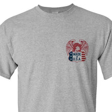 EAGLE USA - ATHLETIC GREY T-SHiRT 100% MADE iN USA S M L XL 2XL 3XL 4XL 5XL - BuckUp Tactical