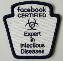 Facebook FB Experts in Infectious disease Morale Funny Patches 3x2" - BuckUp Tactical