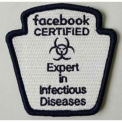 Facebook FB Experts in Infectious disease Morale Funny Patches 3x2