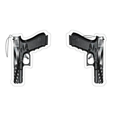 G17 BLACK & GREY AMERICAN FLAG PISTOL AIR FRESHENER.