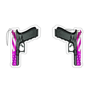 G17 PINK AMERICAN FLAG PISTOL AIR FRESHENER.