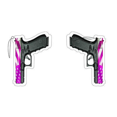 G17 PINK AMERICAN FLAG PISTOL AIR FRESHENER.