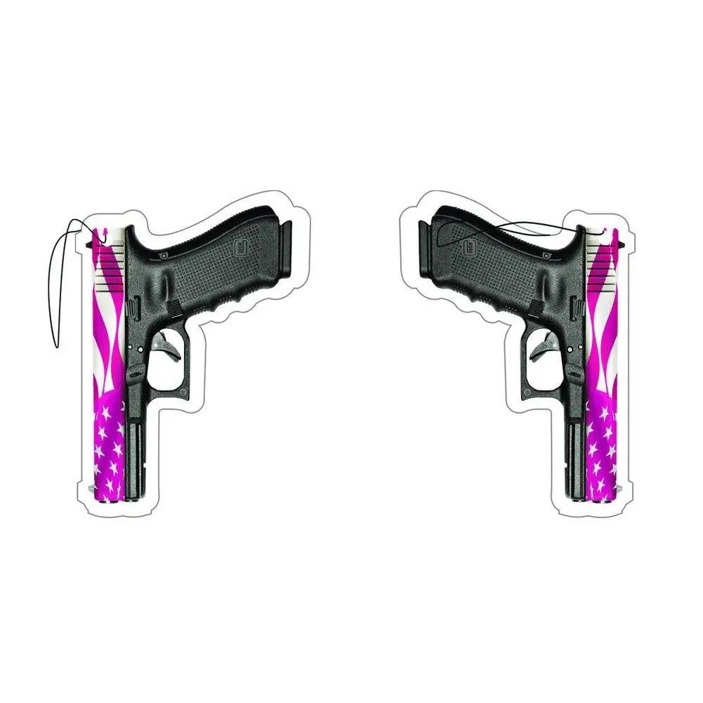 G17 PINK AMERICAN FLAG PISTOL AIR FRESHENER.