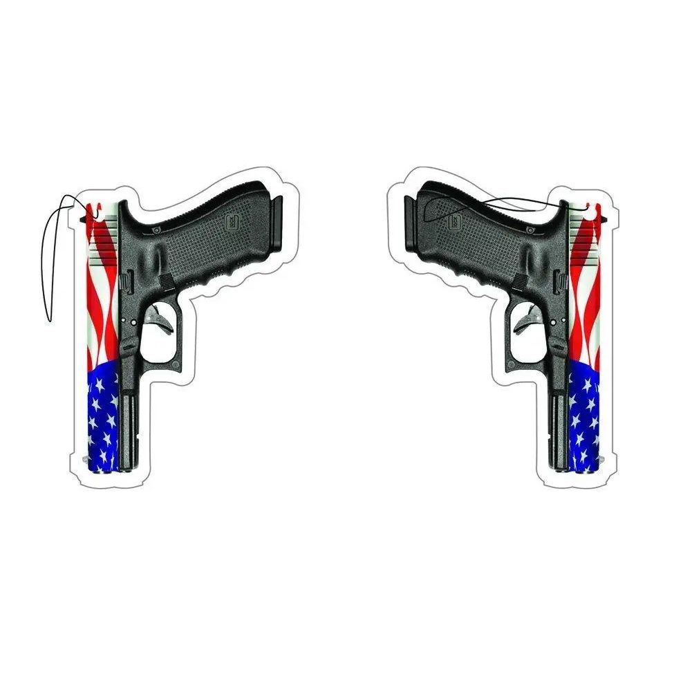 G17 RED WHITE AND BLUE AMERICAN FLAG PISTOL AIR FRESHENER.