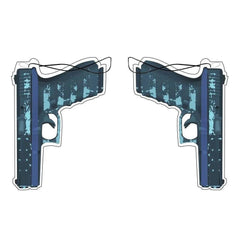 G17 "THIN BLUE LINE" BLUE AMERICAN FLAG PISTOL AIR FRESHENER
