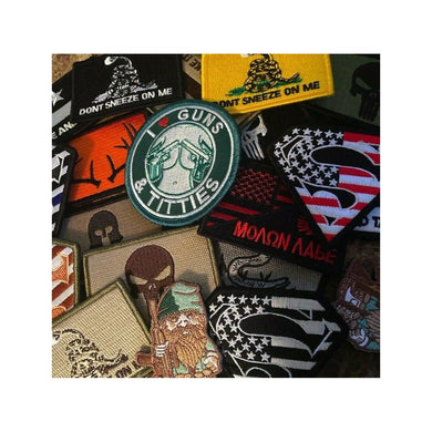 GRAB PACK 10 PATCHES RANDOM HOOK BACKING.