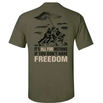 IWO JIMA MIL-GREEN T-SHiRT S M L XL 2XL 3XL 4XL 5XL.