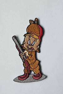 LOONEY TUNES CHARCATERS BUGS BUNNY MARVIN THE MARTIAN ELMER FUDD DIECUT VELCRO PATCHES - BuckUp Tactical
