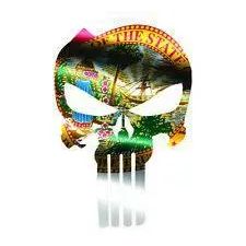 Punisher Skull Florida Flag Window Decal Sticker Graphic - Multiple Sizes.