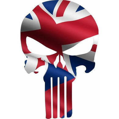 Punisher Skull Hawaii Flag Window Decal Sticker Graphic - Multiple Sizes.