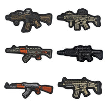Rubber Tactical Gun Patch 3D PVC Combat Patches Hook Military Morale Armband Army Combat Badge Brassard for Clothes Backpack - BuckUp Tactical