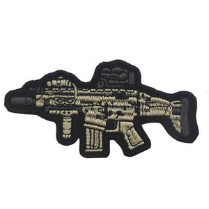 Rubber Tactical Gun Patch 3D PVC Combat Patches Hook Military Morale Armband Army Combat Badge Brassard for Clothes Backpack - BuckUp Tactical