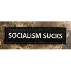 Socialism SUCKS Moale 3.75x1" Patch Hook Backing