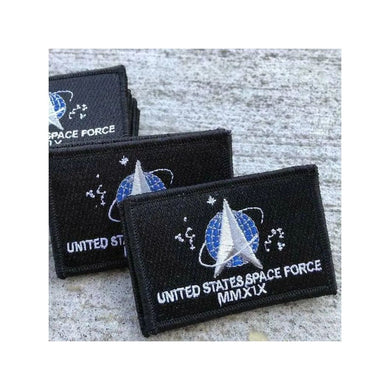 Space Force Seal Funny Morale Velcro Hook Backing 3x2