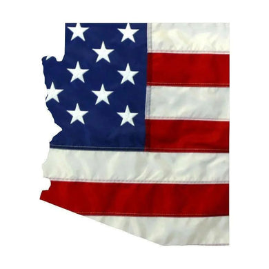 State of Arizona Realistic American Flag Window Decal - Various Sizes.