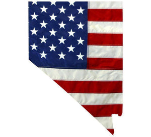 State of Nevada Realistic American Flag Window Decal - Various Sizes - BuckUp Tactical
