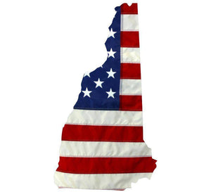 State of New Hampshire Realistic American Flag Window Decal - Various Sizes - BuckUp Tactical