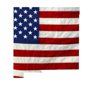 State of New Mexico Realistic American Flag Window Decal - Various Sizes - BuckUp Tactical