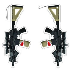 TACTICAL TAN AND BLACK M4 SBR SHARK AIR FRESHENER