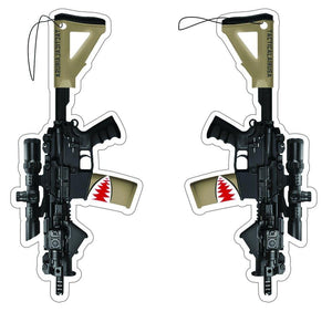 TACTICAL TAN AND BLACK M4 SBR SHARK AIR FRESHENER - BuckUp Tactical