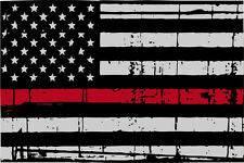 Thin Red line decal - State of Colorado Grey Tattered Flag - Various Sizes - BuckUp Tactical