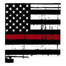 Thin Red line decal - State of New Mexico Tattered Flag - Various Sizes.