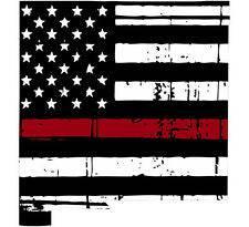 Thin Red line decal - State of New Mexico Tattered Flag - Various Sizes - BuckUp Tactical