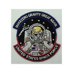 trump zero gravity space Force Funny Patches Morale Funny Patches 3x2"