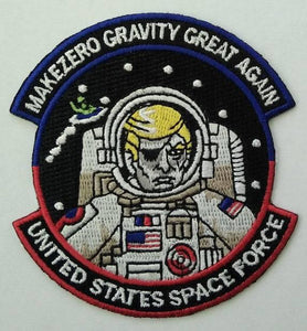 trump zero gravity space Force Funny Patches Morale Funny Patches 3x2