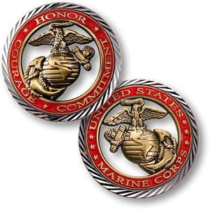 USMC Commemorative Coins United States Marine Corps Commemorative Hollow US Coin Collection Coin Dia 40mm - BuckUp Tactical