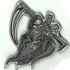 Hook Backing Grim Reaper Rifle Funny Morale 3" Sized patch