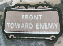 VELCRO® BRAND Hook Fastener Compatible Front Towards Enemy MLTN Tan Patches 3.5" - BuckUp Tactical