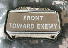 VELCRO® BRAND Hook Fastener Compatible Front Towards Enemy Multitan Patches 3.5" - BuckUp Tactical