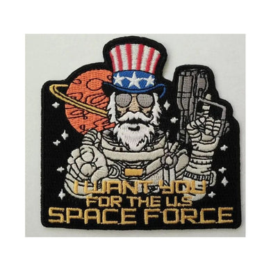 we want you uncle sam Space Force Funny Patches Morale Funny Patches 3x2