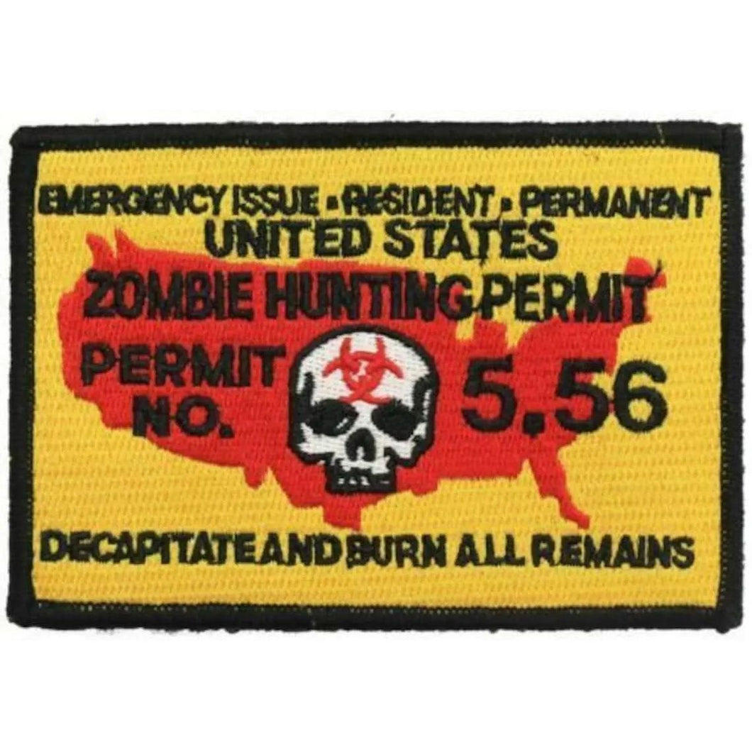 ZOMBIE HUNTING PERMIT PATCH 4.25